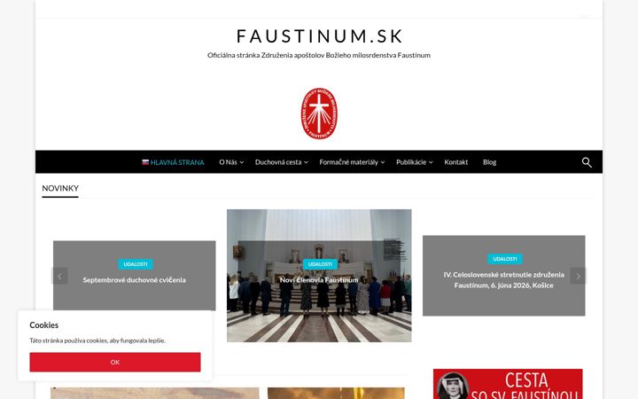 Snimka zaslona za faustinum.sk