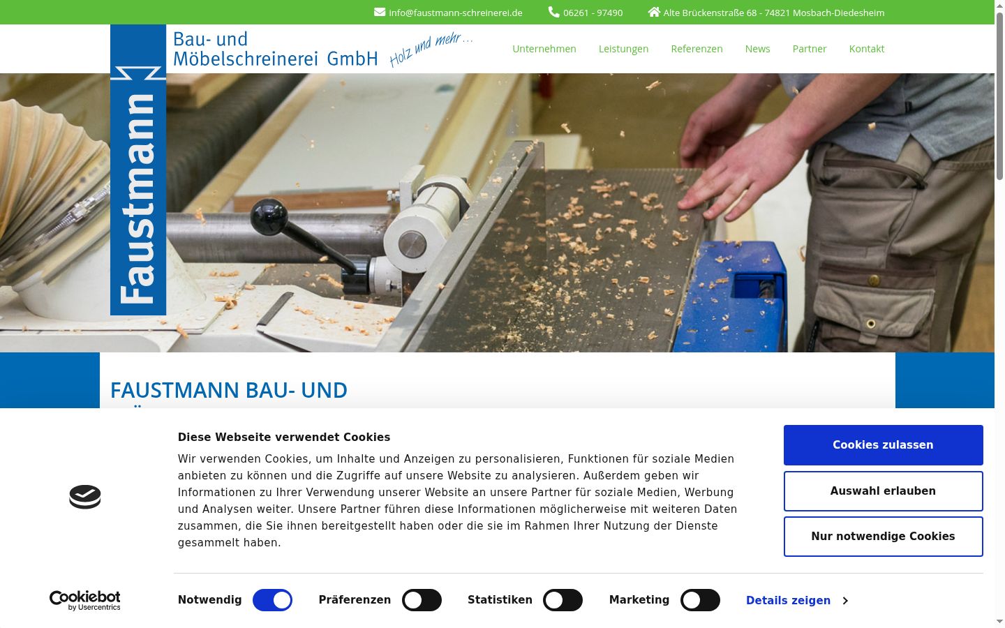 Screenshot tal-banner tal-kunsens muri qabel kwalunkwe interazzjoni