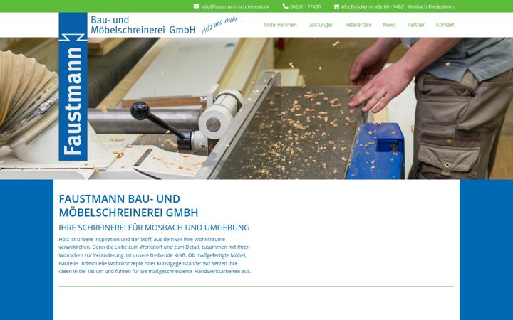 Screenshot of faustmann-schreinerei.de