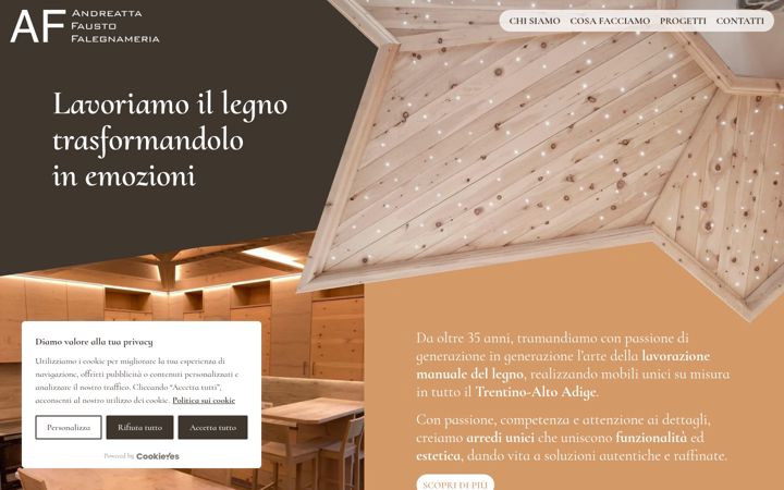 Screenshot of faustoandreatta.it