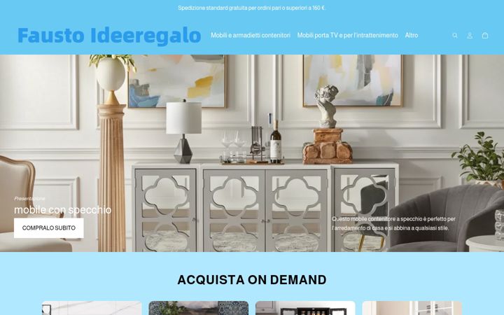 Screenshot of faustoideeregalo.com