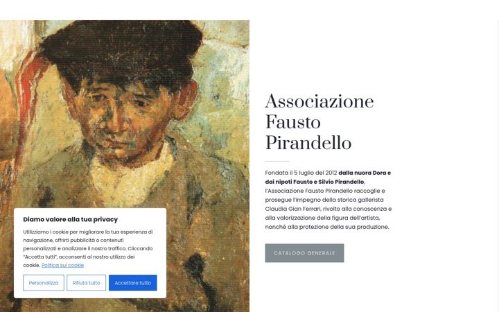 Screenshot of faustopirandello.it