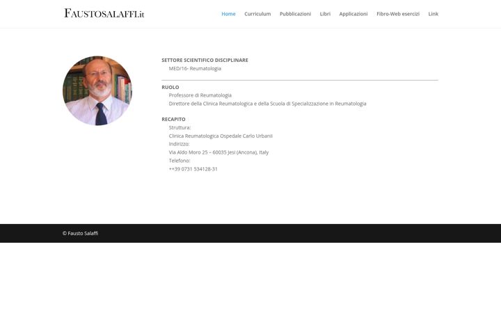 Screenshot of faustosalaffi.it