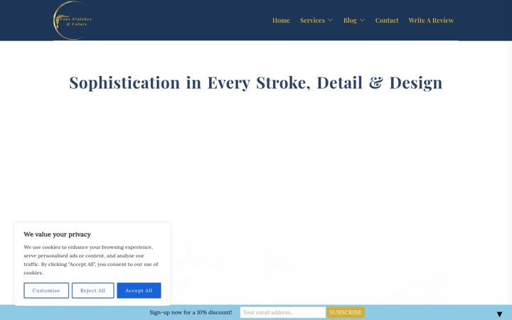Screenshot of fauxfinishesandcolors.com