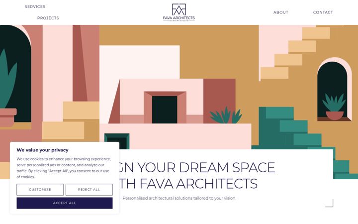 Screenshot of favaarchitects.com