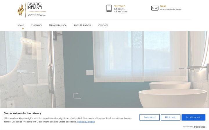 Screenshot of favaroimpianti.com