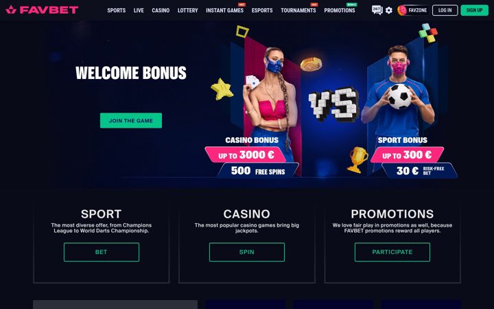 Screenshot of favbet.hr