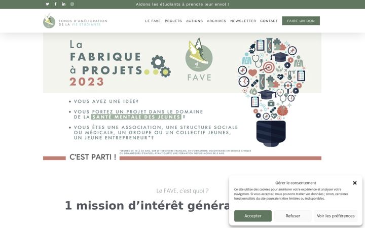 Screenshot of fave-mgel.org