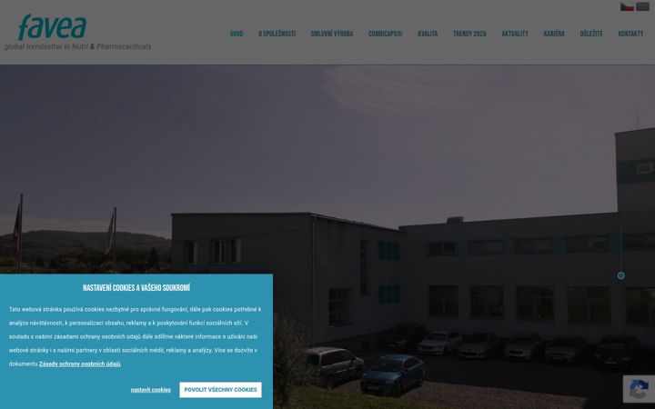 Screenshot of favea.cz