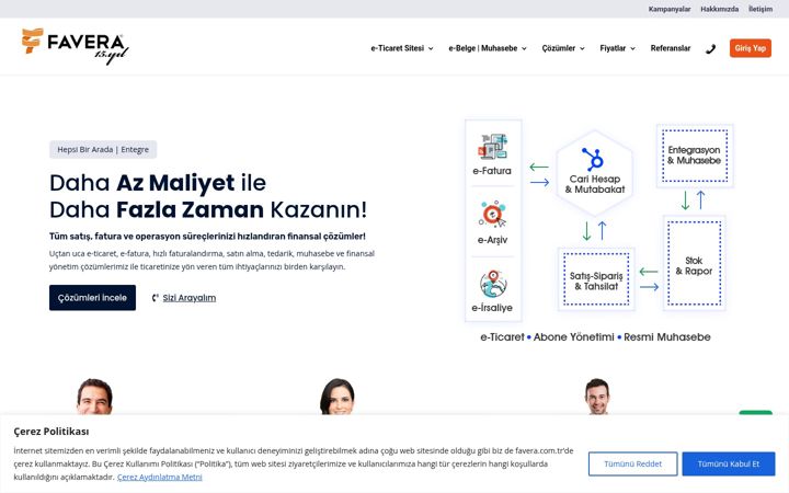 Screenshot of faveraportal.com