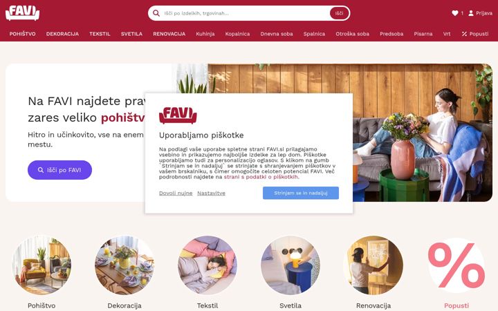 Screenshot of favi.si