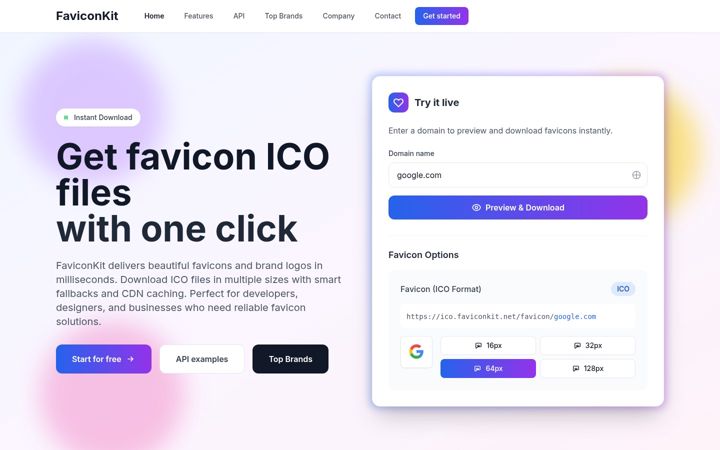 Screenshot of faviconkit.net