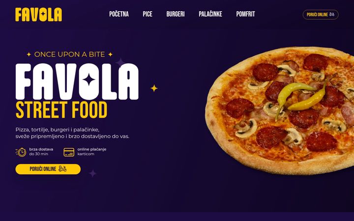 Screenshot of favola.rs