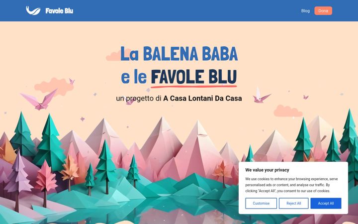 Screenshot of favoleblu.it