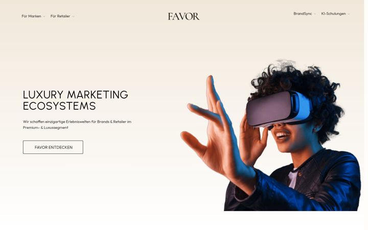 Screenshot of favor-holding.de