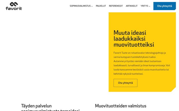 Snimka zaslona za favorit-tuote.fi