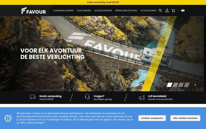 Screenshot of favour-europe.nl