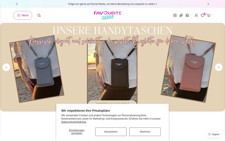 Screenshot of favouritecases.de