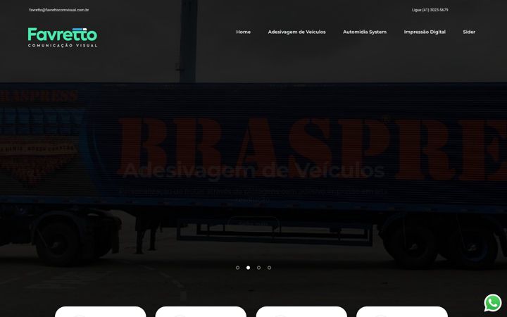 Screenshot of favrettocomvisual.com.br