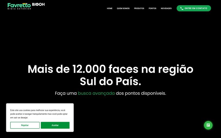 Screenshot di favrettomidiaexterior.com.br
