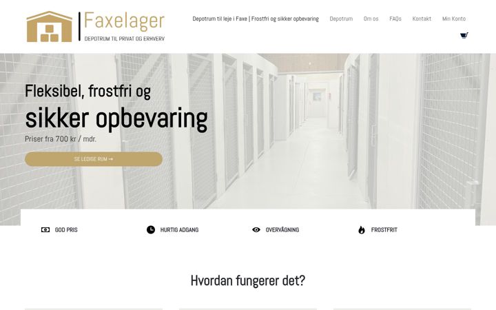 Screenshot of faxelager.dk