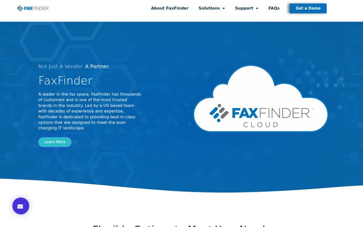 Screenshot of faxfinder.net