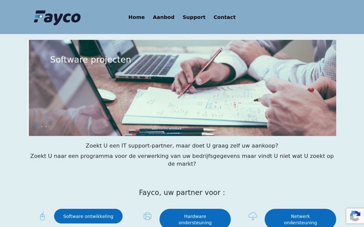 Screenshot von fayco.be