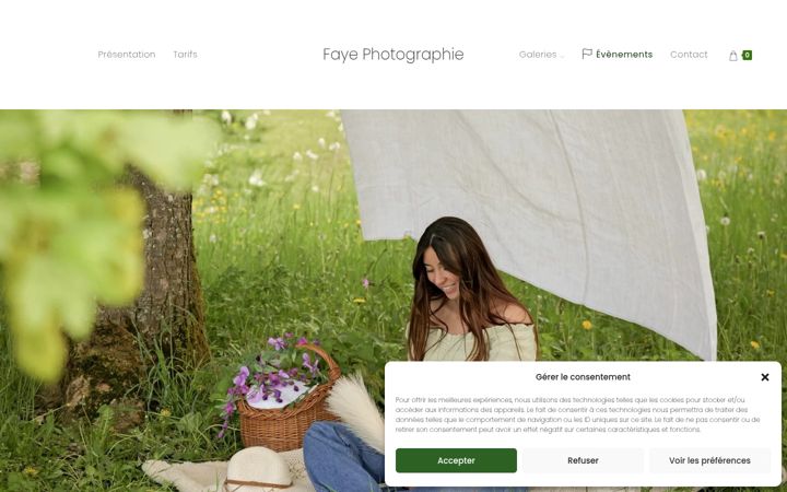 Screenshot of faye-photographie.fr