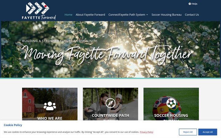 Screenshot of fayette-forward.org