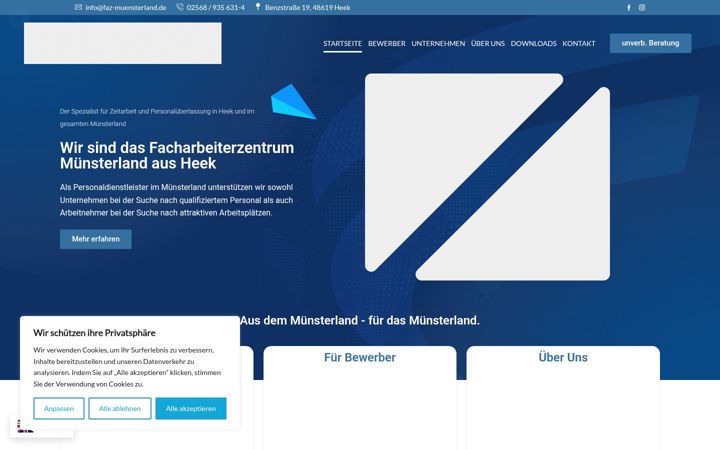 Screenshot of faz-muensterland.de