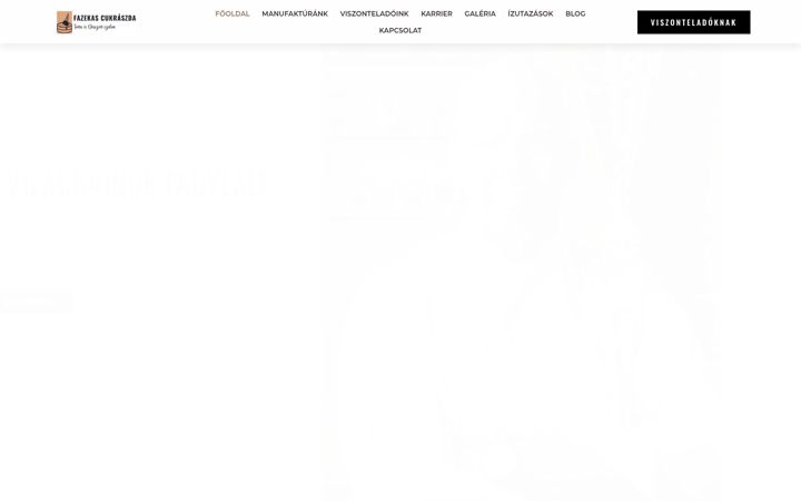 Captura de pantalla de fazekascukraszda.com