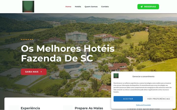 Screenshot of fazendaresorts.com.br