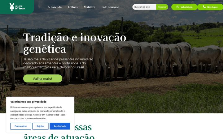 Screenshot di fazendastatereza.com.br