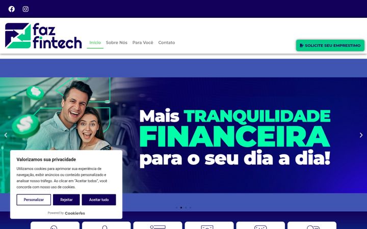 Screenshot di fazfintech.com.br