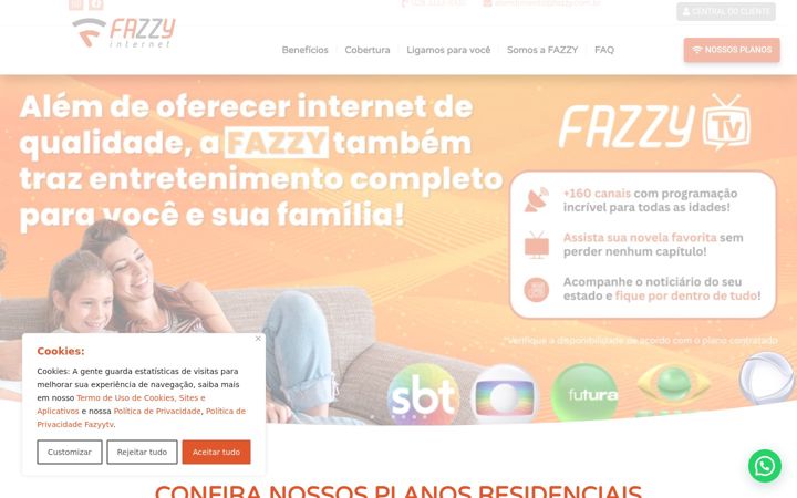 Screenshot di fazzy.com.br