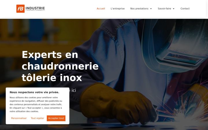 Screenshot of fb-industrie.fr