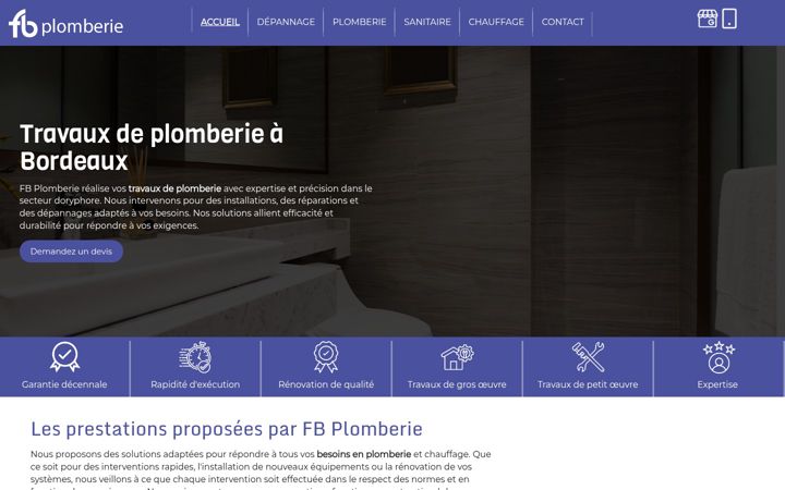 Screenshot of fb-plomberie33.fr