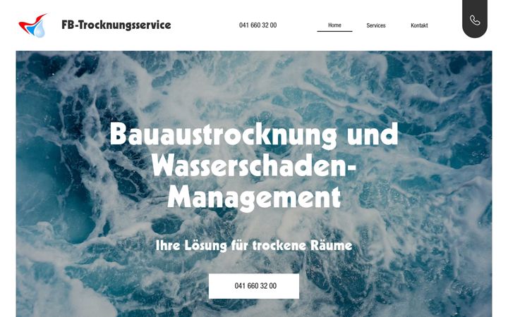 Screenshot of fb-trocknungsservice.ch