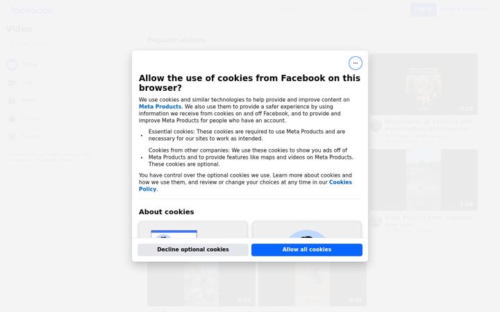 Screenshot of fb.watch