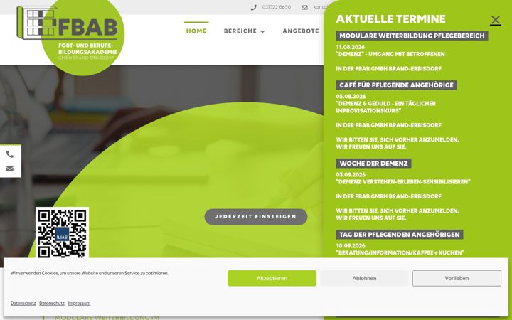 Capture d'écran de fbab-bildung.de