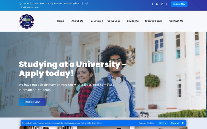 Screenshot of fbaukltd.com