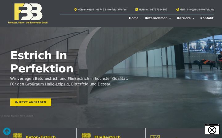 Screenshot of fbb-bitterfeld.de