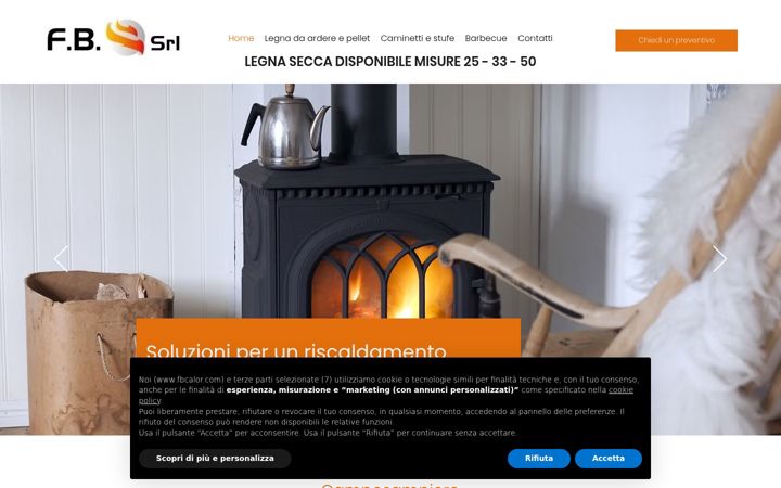 Screenshot of fbcalor.com
