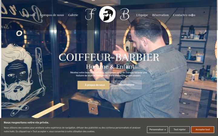 Screenshot of fbcoiffeur.be