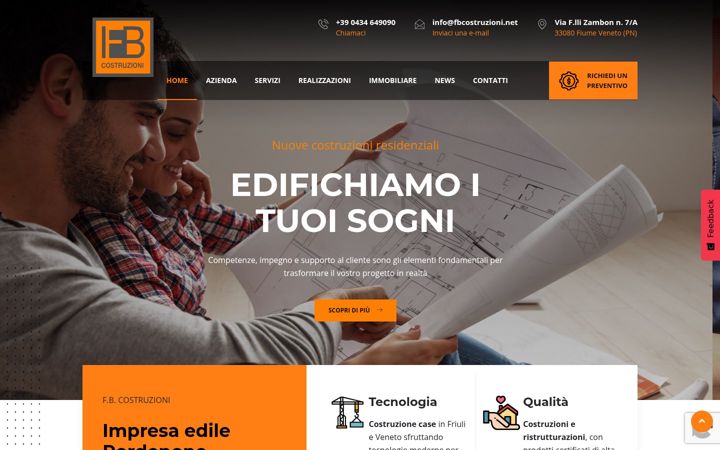 Skjámynd af fbcostruzioni.net