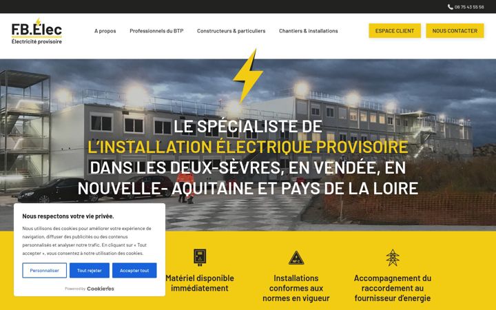 Screenshot of fbelec.fr