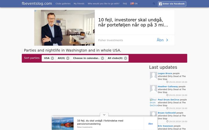 Skærmbillede af fbeventslog.com