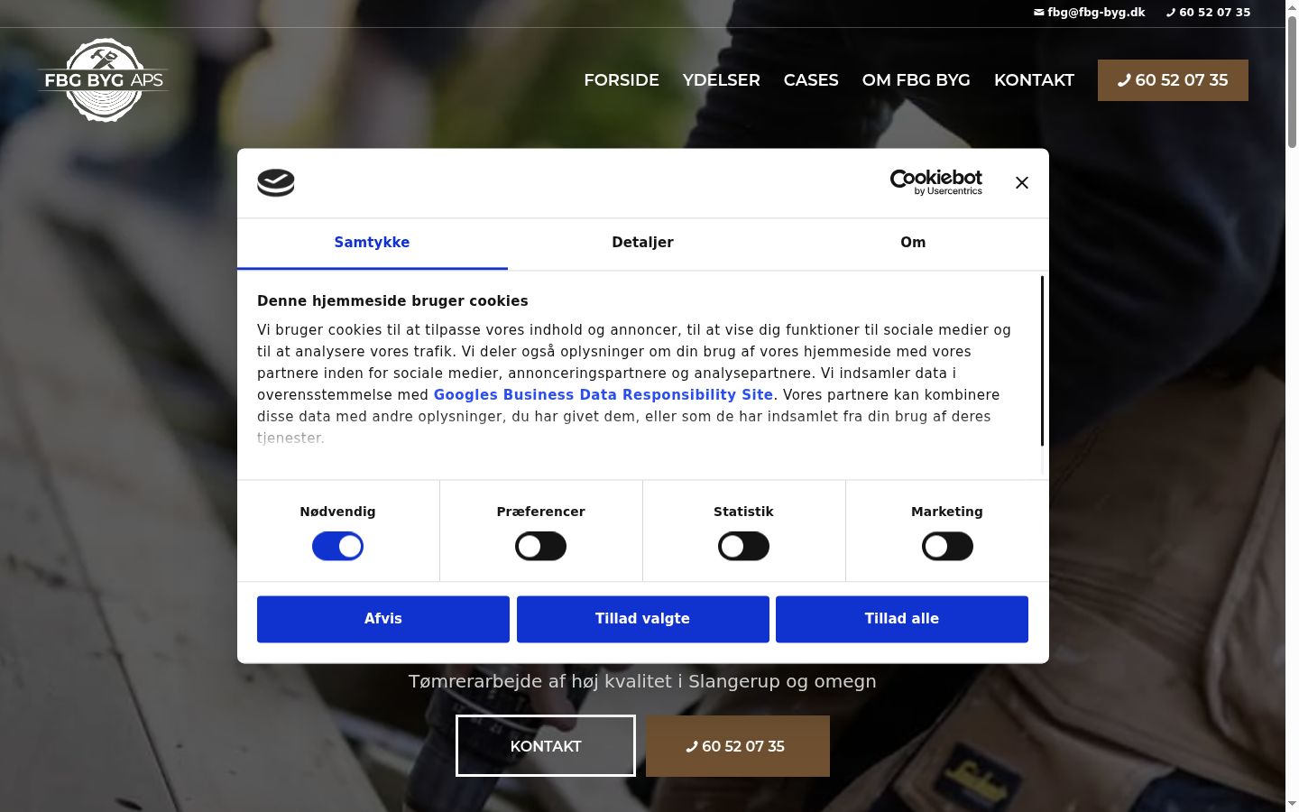 Sutikimo reklamjuostės, rodytos prieš bet kokią sąveiką, ekrano kopija