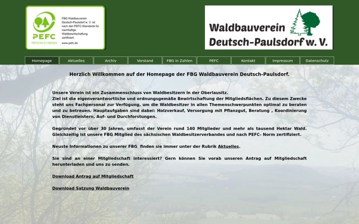 Zrzut ekranu fbg-deutsch-paulsdorf.de