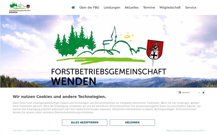 Screenshot of fbg-wenden.de